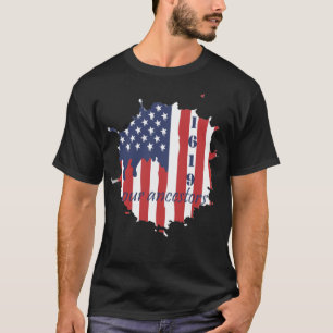 1619 onze voorouders Amerika vlag T-shirt