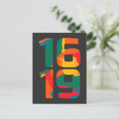 1619 Onze voorouders Pride African Black History Briefkaart (Staand voorkant)