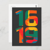 1619 Onze voorouders Pride African Black History Briefkaart (Voorkant / Achterkant)