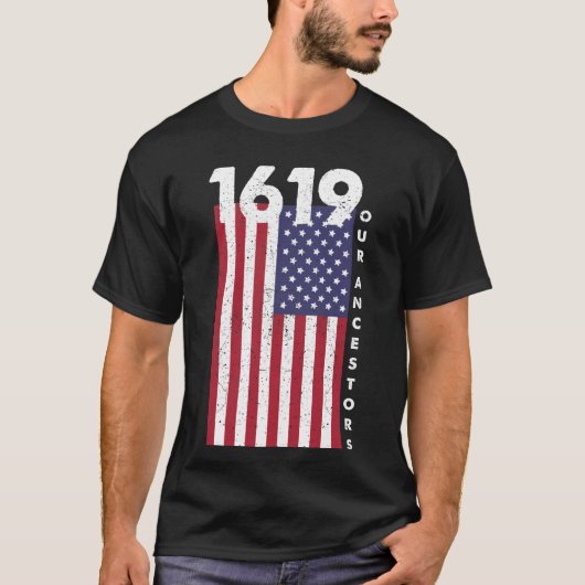 1619 onze voorouders t-shirt (Voorkant)