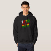 1619 Our Ancestors African American Pride Black Hi Hoodie (Voorkant volledig)