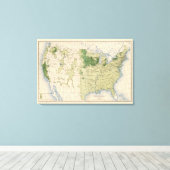 161 Gerst/vierkante mijl Canvas Afdruk (Insitu (Houten vloer))