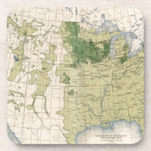 161 Gerst/vierkante mijl Drankjes Onderzetter