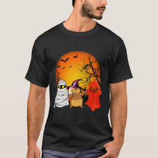 161 Guinee Pig Halloween Pumpkin T-shirt