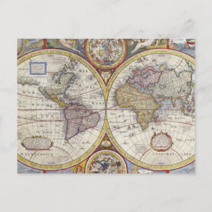 1626 Wereldkaart Briefkaart