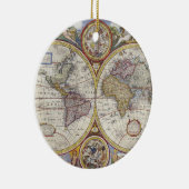 1626 Wereldkaart Keramisch Ornament (Rechts)