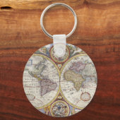 1626  Wereldkaart Sleutelhanger (Voorkant)