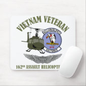 162e AHC met vleugels en UH-1-helikopter Muismat (Met muis)