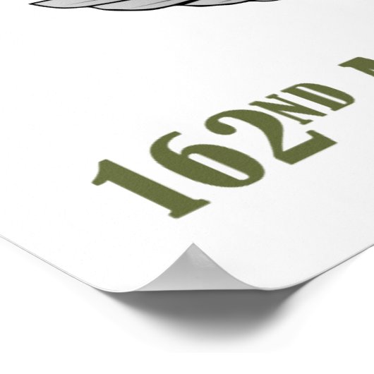 162e AHC met vleugels en UH-1-helikopter Poster (Hoek)