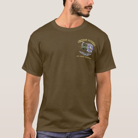 162e AHC met vleugels en UH-1-helikopter T-shirt (Voorkant)