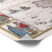 1630 Kaart van Europa Poster (Hoek)