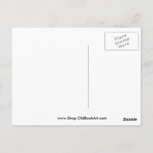 1633 Atantic Ocean Portolan Chart - Pascoal Roiz Briefkaart (Achterkant)