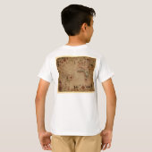 1633 Atantic Ocean Portolan Chart - Pascoal Roiz T-shirt (Achterkant volledig)