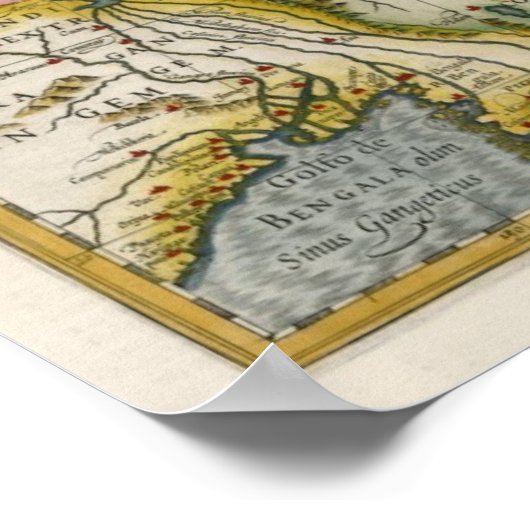 1633 China Map Poster (Hoek)