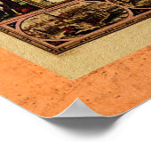 1635 Poster van oude Wereldkaart (Hoek)