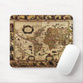 1635 Wereldkaart Mousepad Muismat (Met muis)