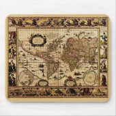 1635 Wereldkaart Muismat (Voorkant)