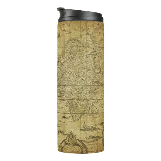 1635 Wereldkaart:  stijl Thermosbeker (Geroteerd rechts)