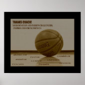 #163 (Matte) Basketball Poster (Voorkant)