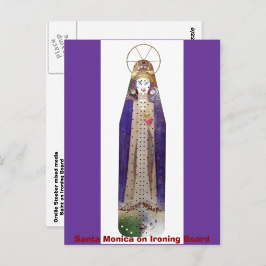 1641, Santa Monica op Ironing Board Briefkaart (Voorkant / Achterkant)