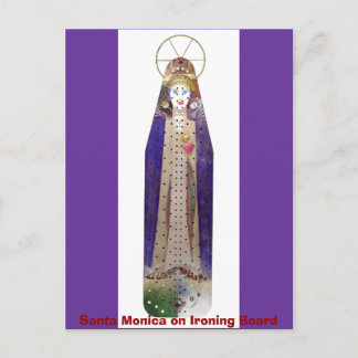 1641, Santa Monica op Ironing Board Briefkaart
