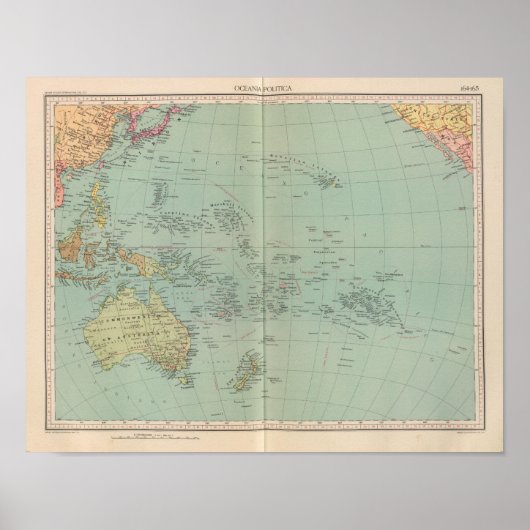 16465 Oceanië Poster (Voorkant)