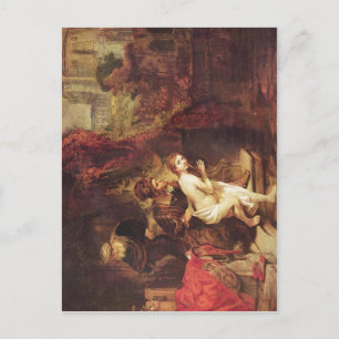 1647 Rembrandt - Susanna und die beiden Alten Remb Briefkaart