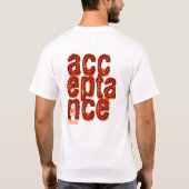 164 aanvaarding in sinaasappel t-shirt (Achterkant)