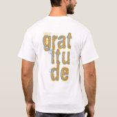 164 dankbaarheid in goud t-shirt (Achterkant)