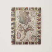 1652 Kaart van de wereld, Wereldkaart Doncker Zee  Legpuzzel (Verticaal)