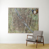 1657 Paris Stadsplattegrond Wandkleed (In Situ (horizontaal))