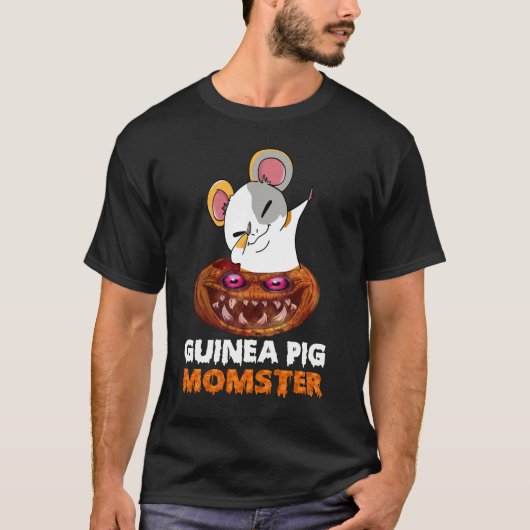 165 Guinea Pig Momster Halloween T-shirt (Voorkant)