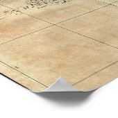 1662 Janson Hornius Heilige Land Israël Palestina  Poster (Hoek)