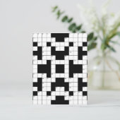 16640-crossword-puzzle-vector CROSSWORD PUZZZLE VE Briefkaart (Staand voorkant)