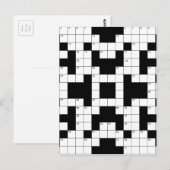 16640-crossword-puzzle-vector CROSSWORD PUZZZLE VE Briefkaart (Voorkant / Achterkant)