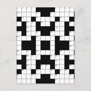16640-crossword-puzzle-vector CROSSWORD PUZZZLE VE Briefkaart