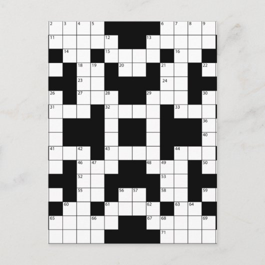 16640-crossword-puzzle-vector CROSSWORD PUZZZLE VE Briefkaart (Voorkant)