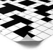 16640-crossword-puzzle-vector CROSSWORD PUZZZLE VE Poster (Hoek)