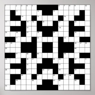 16640-crossword-puzzle-vector CROSSWORD PUZZZLE VE Poster