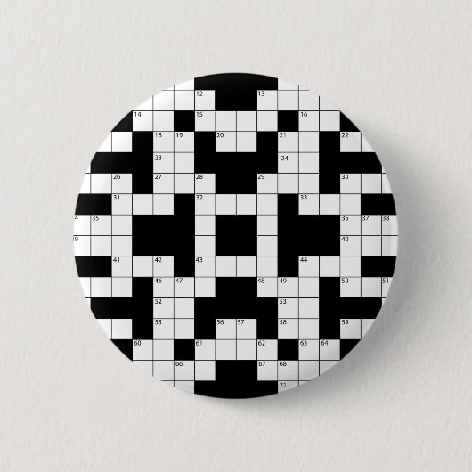 16640-crossword-puzzle-vector CROSSWORD PUZZZLE VE Ronde Button 5,7 Cm (Voorkant)