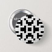 16640-crossword-puzzle-vector CROSSWORD PUZZZLE VE Ronde Button 5,7 Cm (Voorkant /achterkant)