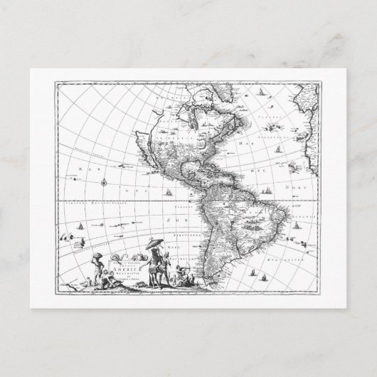 1671 Kaart naar Amerika (Voorkant)