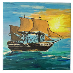 1678 Walvisvaart Schilderij Tegeltje