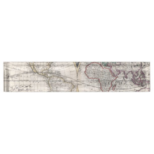 1685 Bormeesterkaart van de wereld Naambordje