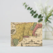 1685 Map - New Belgium, The New World, New England Briefkaart (Staand voorkant)