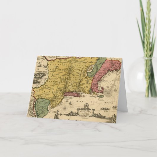 1685 Map - New Belgium, The New World, New England Kaart (Voorkant)