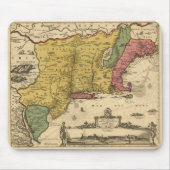 1685 Map - New Belgium, The New World, New England Muismat (Voorkant)