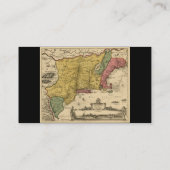 1685 Map - New Belgium, The New World, New England Visitekaartje (Achterkant)