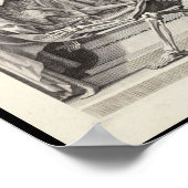 1691 Kunstmatige anatomie skeletten Kunst Afdrukke Poster (Hoek)