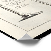 1691 Kunstmatige Botten met een anatomiebeen Poster (Hoek)